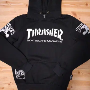 THRASHER 스케이트보드 매거진 후드티 블랙
