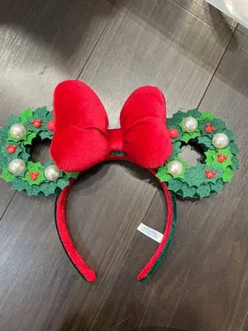 크리스마스 리스 머리띠