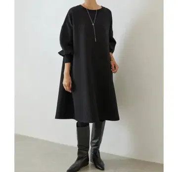 소매 퍼프 종이상자 원피스