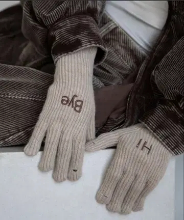 vacancy 로고 자수 그로브 장갑 / 스마트폰 대응