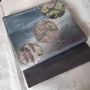 후쿠로 오비 나전 설륜 수류 등나무 벚꽃 국화