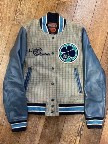 HYSTERIC GLAMOUR 체크 무늬 바시티 자켓 FREE