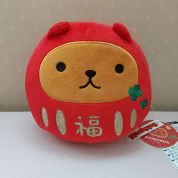 세키구치 카피바라 씨 달마풍 봉제 인형 택 포함