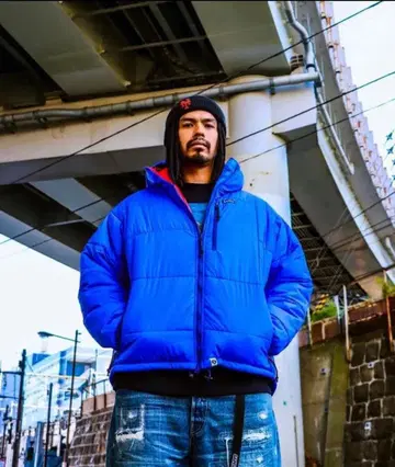 SAPEur 퍼프 자켓 다운 다운 자켓 L 파랑