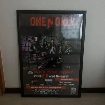 ONE N' ONLY 타워 레코드 사인 포함 포스터