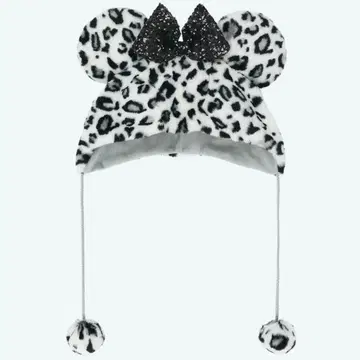 레오파드 무늬 미니 팬캡