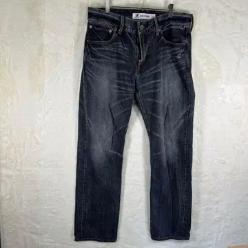 백넘버 백넘버 001 다크 데님 스트레이트 팬츠