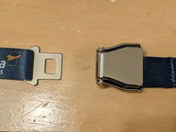 비행기 시트 벨트형 스트랩 sabena 네임 홀더