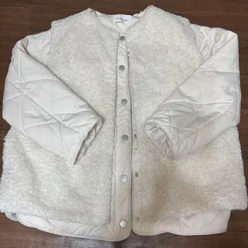 archives 화이트 퍼 베스트 포함 퀼팅 자켓