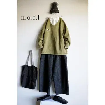 노플 nofl 알파카 니트 올리브