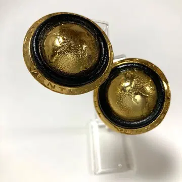 골드 블랙 돔형 빅 사이즈 귀찌 프랑스제