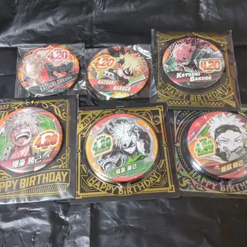 바쿠고 카츠키 벌스데이 캔뱃지 6종