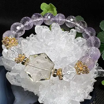 노무라 사요님 예약 1/11 [양질] 시트린 육각형 라벤더 자수정