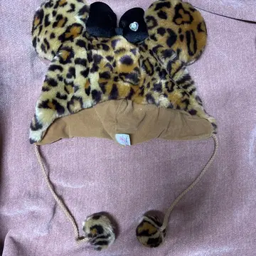 디즈니 팬 캡 레오파드 무늬