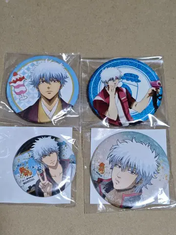 은혼 사카타 긴토키 캔뱃지 4개 세트 b