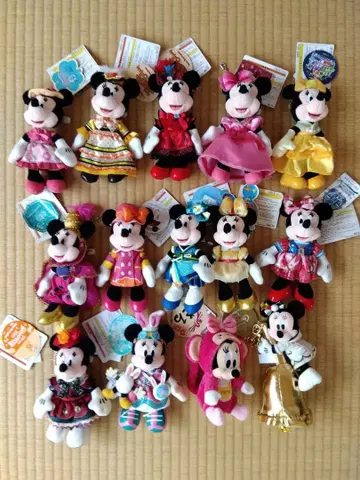 디즈니 미니 인형 배지 바 14개