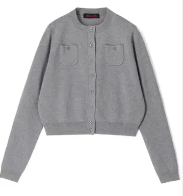 [ caban ] 코튼 캐시미어 크루넥 가디건 (그레이)