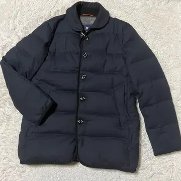 미츠미네 다운 자켓 L 네이비 버튼 벨트