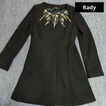 Rady 비쥬 허리라인 블랙 코트