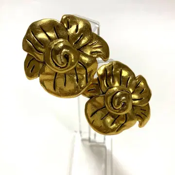 빈티지풍 꽃 모양 골드 귀찌 프랑스제 TARATATA