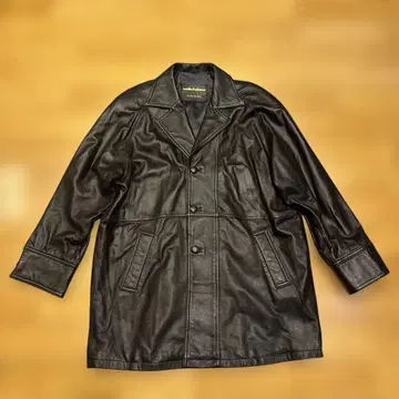 moda Italiana 고급 양가죽 블랙 가죽 자켓