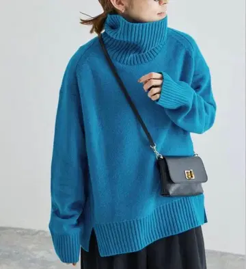 새상품 FRAMeWORK AQUA 터틀 풀오버