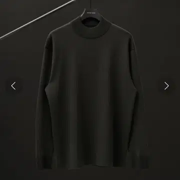 [ PUBLIC TOKYO ] 18G 울 밀라노 리브 모크넥 니트