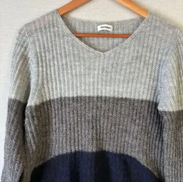 익명 배송 Plantation 알파카 혼방 니트 스웨터 V넥