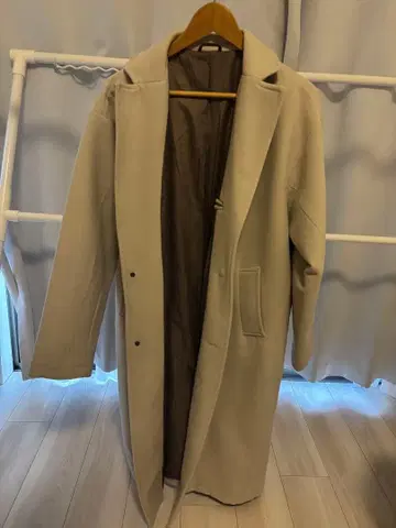 빅 실루엣 롱 코트