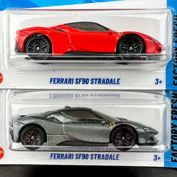 핫휠 미니카 초판 페라리 SF90 스트라달레 2대 세트
