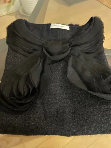 밀라 쇤 블랙 라메 믹스 니트 스웨터