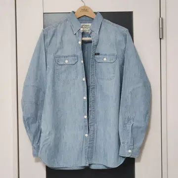 랄프 로렌 샴브레이 셔츠 S