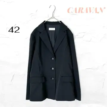 캐러밴 테일러드 자켓 미 실루엣 일본제 블랙