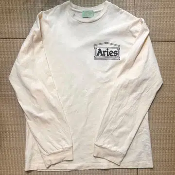 Aries temple ls tee 롱티 베이지