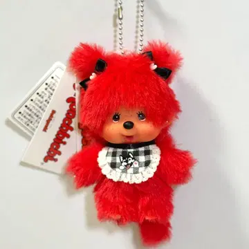 커스텀 얼굴 몬치치 SS 키체인 레드 컬러