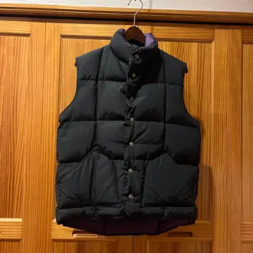 SIERRA DESIGNS 블랙 리버서블 다운 베스트 USA제