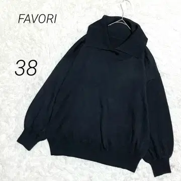 파보리 니트 스웨터 하이넥 울 혼방 블랙 성숙 캐주얼