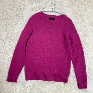 빔즈 플러스 울 니트 스웨터 M 모란색 마젠타 남성용