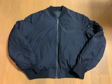 새상품급 중고 MUJI labo 무지 라보 MA-1 다운 블루종 L