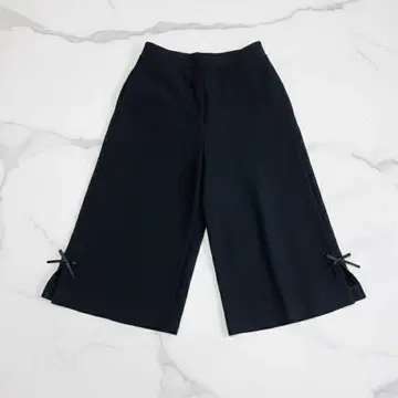 세탁 가능 M'S GRACY 엠즈 그레이시 와이드 팬츠 리본 블랙