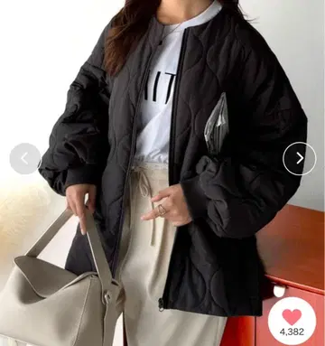 [ JaVa 자바 콜라보 ] 다용도 아우터 사이드 지퍼 퀼팅 자켓