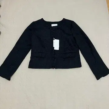 index 인덱스 블랙 자켓 M 여성용 트위드풍 택 포함