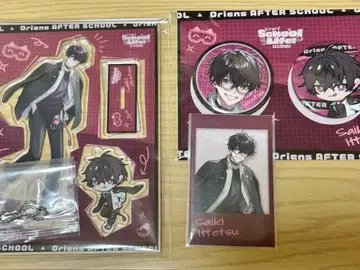 니지산지 사에키 잇테츠 아크릴 스탠드 캔뱃지 폴라로이드 세트