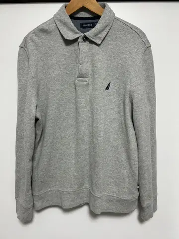 nautica 코튼 니트 피케 셔츠 XL 애쉬 그레이