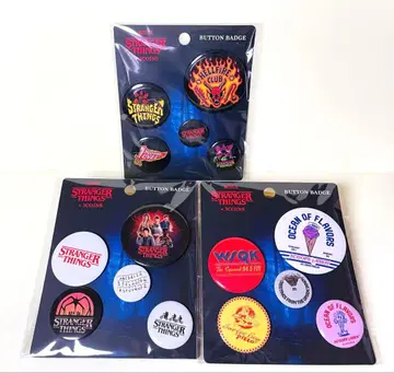 STRANGER THINGS 3COINS 캔뱃지 세트 3종 컴프 세트