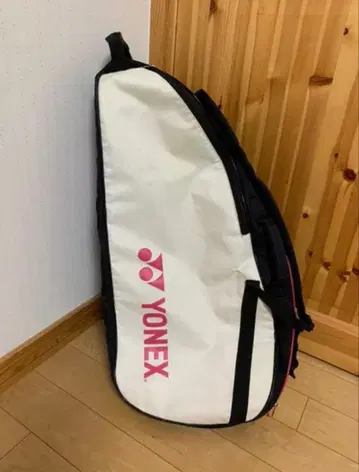 YONEX 라켓 백 블랙 화이트 핑크