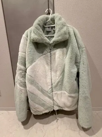 adidas 민트 그린 플리스 자켓