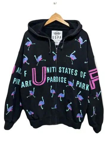 USPP 풀 집업 후드티 타조? 새 올 패턴