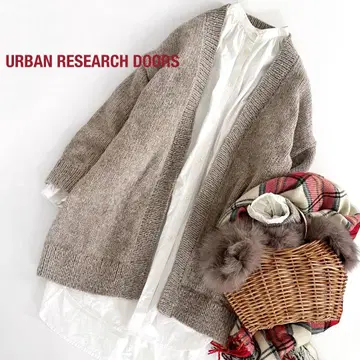 URBAN RESEARCH DOORS 페루 니트 가디건
