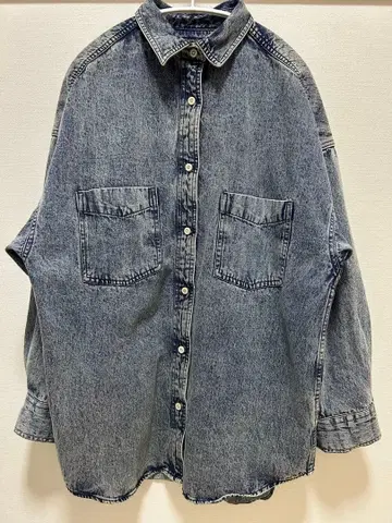 데님 오버 사이즈 셔츠
